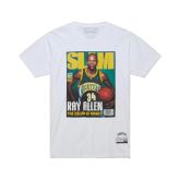 Mitchell & Ness NBA Seattle Supersonics Ray Allen Slam Tee - White - Short Sleeve T-Shirt