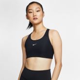 Nike Dri-FIT Swoosh Women's Medium-Support 1-Piece Pad Sports Bra - Black - Bra