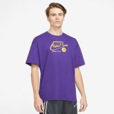 Nike Dri-FIT NBA Los Angeles Lakers Logo Tee - Purple - Short Sleeve T-Shirt