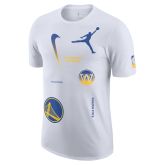 Jordan Max90 NBA Golden State Warriors Courtside Statement Edition Tee - White - Short Sleeve T-Shirt