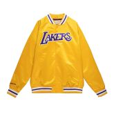 Mitchell & Ness NBA Los Angeles Lakers Lightweight Satin Jacket Gold - Yellow - Jacket