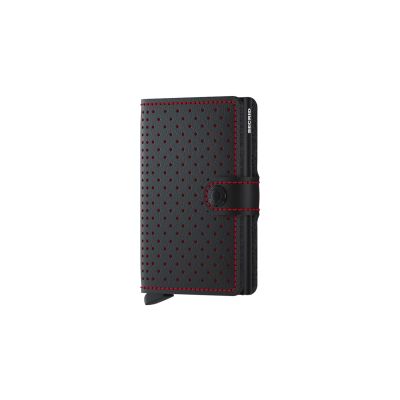 Secrid Miniwallet Perforated Black Red - Black - Accessories