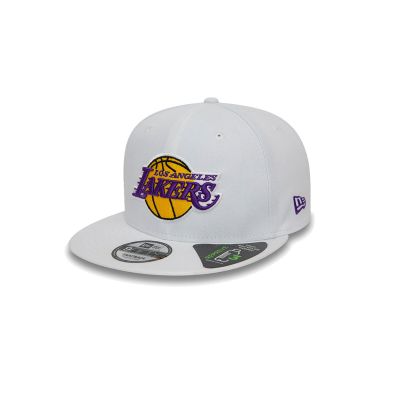 New Era LA Lakers NBA Repreve White 9FIFTY Snapback Cap - White - Cap