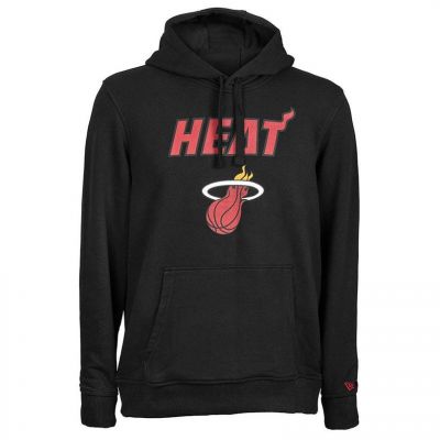 NEW ERA Team logo po hoody Miami Heat - Black - Hoodie