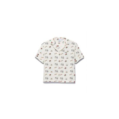 Vans Anaheim Sidewall Buttondown Top - White - Short Sleeve T-Shirt