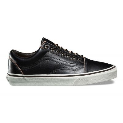 Vans Old Skool All Black Leather - Black - Sneakers