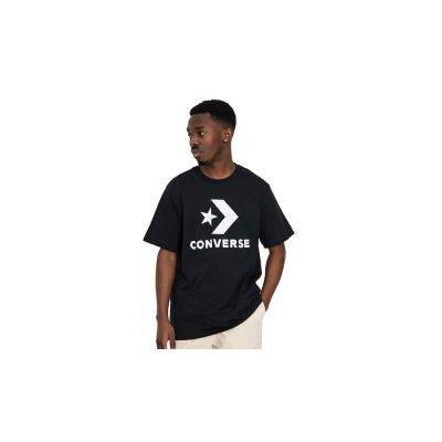 Converse Standard Fit Large Logo Star Chevron Tee - Black - Short Sleeve T-Shirt