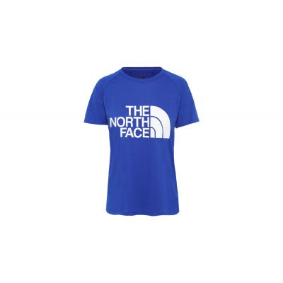The North Face W Graphic Play Hard slim Fit Tee - Blue - Short Sleeve T-Shirt