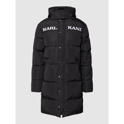 Karl Kani Retro Hooded Long Puffer Jacket Black - Black - Jacket