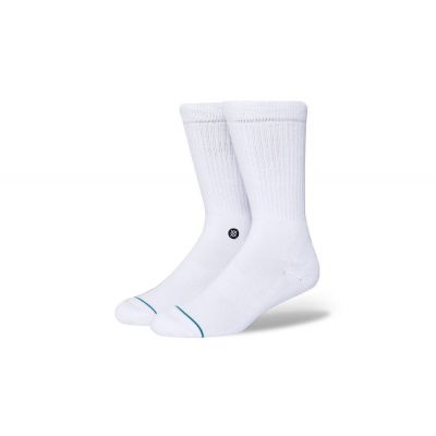 Stance Icon White Black - White - Socks