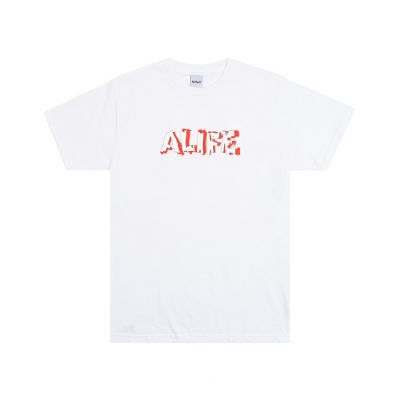 Alife Drip Tee White - White - Short Sleeve T-Shirt