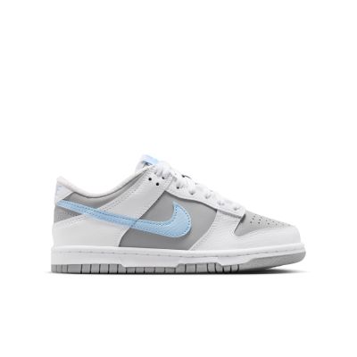 Nike Dunk Low "Light Smoke Grey Celestine Blue" (GS) - White - Sneakers