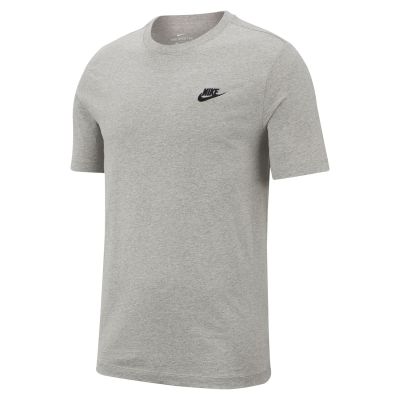 Nike Sportswear Club Tee Heather Grey - Grey - Short Sleeve T-Shirt