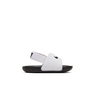 Nike Kawa "White Black" Slides (TD) - White - Sneakers