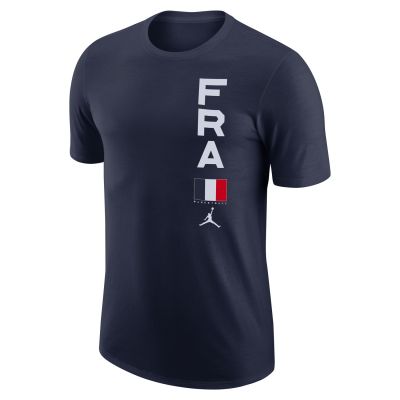 Jordan Dri-FIT France Team Tee - Blue - Short Sleeve T-Shirt