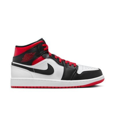 Air Jordan 1 Mid "Black Toe" - White - Sneakers