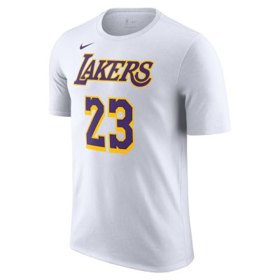 Nike NBA Los Angeles Lakers LeBron James Tee White - White - Short Sleeve T-Shirt