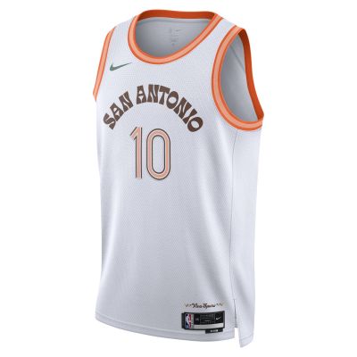 Nike NBA Dri-FIT  San Antonio Spurs Jeremy Sochan 2023 Swingman Jersey White - White - Jersey