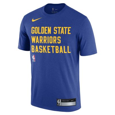 Nike NBA Dri-FIT Golden State Warriors Training Tee - Blue - Short Sleeve T-Shirt