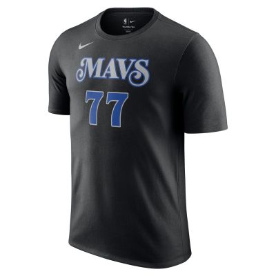 Nike NBA Dallas Mavericks Luka Doncic City Edition Tee - Black - Short Sleeve T-Shirt