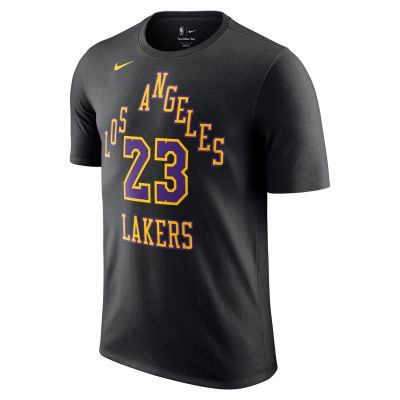 Nike NBA Los Angeles Lakers LeBron James City Edition Tee - Black - Short Sleeve T-Shirt