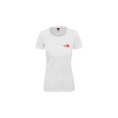 The North Face W Bf Red Box Tee - White - Short Sleeve T-Shirt