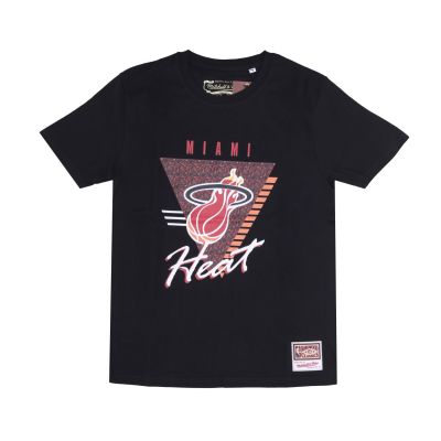 Mitchell & Ness NBA Miami Heat Final Seconds Tee - Black - Short Sleeve T-Shirt