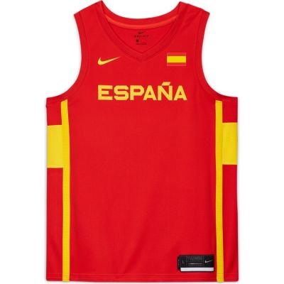 Nike Spain (Road) Limited Olympic Basketball Jersey - Red - Jersey