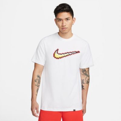 Nike Swoosh Short-Sleeve Basketball Tee - White - Short Sleeve T-Shirt
