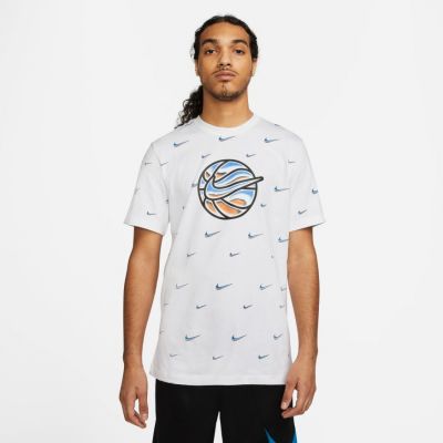 Nike Swoosh Ball Basketball Tee White - White - Short Sleeve T-Shirt