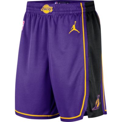 Jordan Dri-FIT NBA Los Angeles Lakers Statement Edition Swingman Basketball Shorts - Purple - Shorts