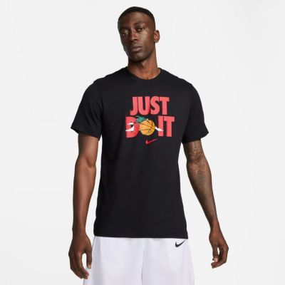 Nike "Just Do It" Basketball Tee Black - Black - Short Sleeve T-Shirt
