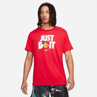 Nike "Just Do It" Basketball Tee Red - Red - Short Sleeve T-Shirt