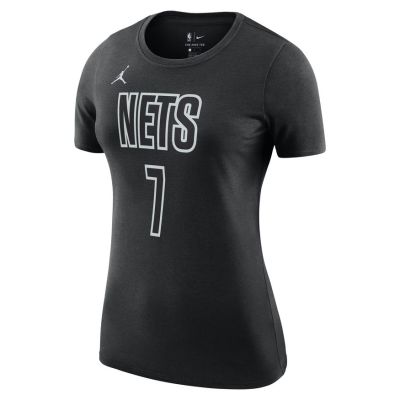 Jordan NBA Brooklyn Nets Essential Statement Edition Wmns Tee - Black - Short Sleeve T-Shirt