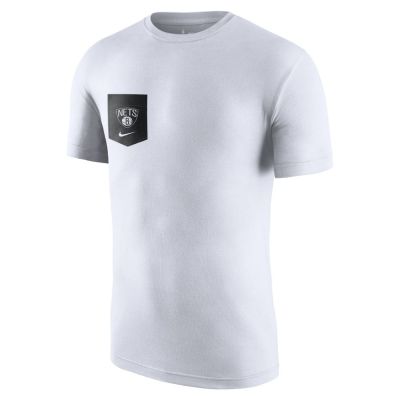 Nike NBA Brooklyn Nets Pocket Tee - White - Short Sleeve T-Shirt