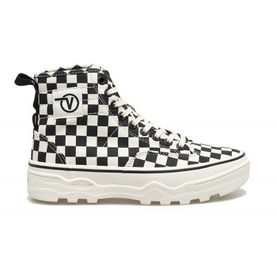 Vans Sentry Wc Checkerboard (Canvas) - White - Sneakers