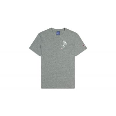 Champion Street Sports Graphic T-Shirt Grey - Grey - Short Sleeve T-Shirt