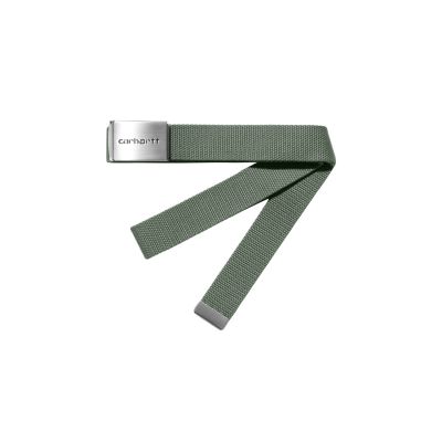 Carhartt WIP Clip Belt Chrome - Green - Accessories