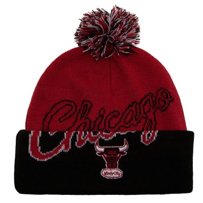 Mitchell & Ness NBA Chicago Bulls Double Take Pom Knit Hwc - Red - Cap