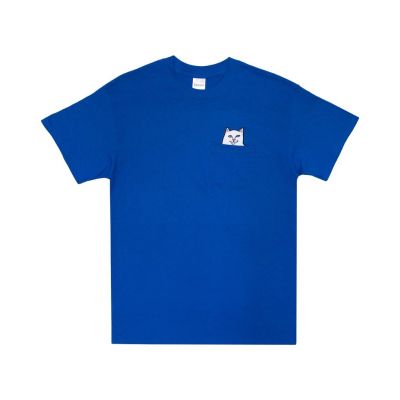 Rip N Dip Lord Nermal Pocket Tee Royal - Blue - Short Sleeve T-Shirt