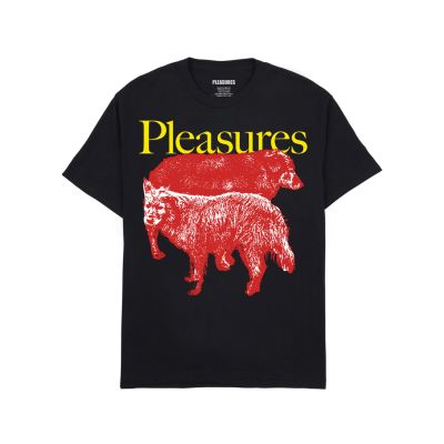 Pleasures Wet Dogs Tee Black - Black - Short Sleeve T-Shirt