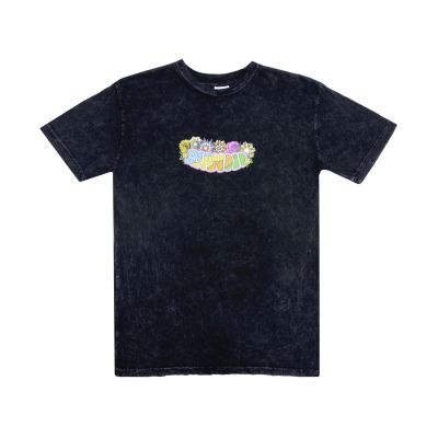Rip N Dip Pretty Sad Tee Black Mineral Wash - Black - Short Sleeve T-Shirt
