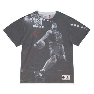 Mitchell & Ness NBA Vince Carter Above The Rim Sublimated S/S Tee - Grey - Short Sleeve T-Shirt