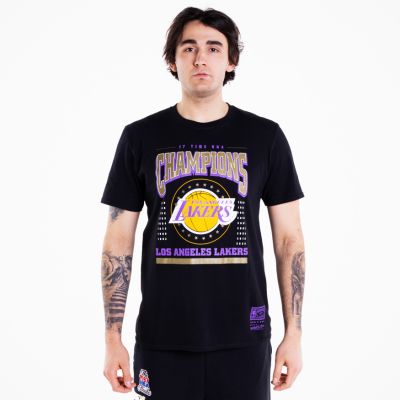 Mitchell & Ness Champions Los Angeles Lakers Tee - Black - Short Sleeve T-Shirt