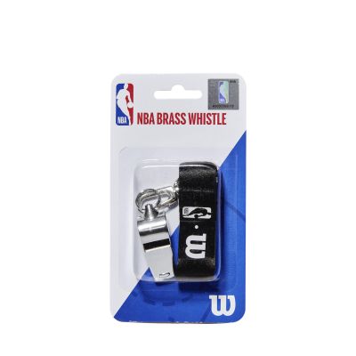 Wilson NBA Brass Whistle With Lanyard - Black - Accessories