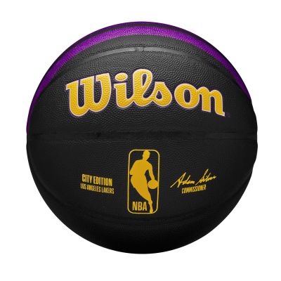 Wilson 2023 NBA Team City Collection Los Angeles Lakers Size 7 - Black - Ball