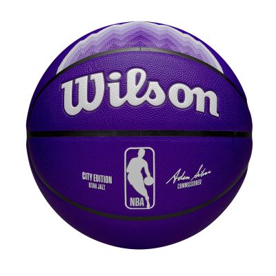 Wilson 2023 NBA Team City Collector Utah Jazz Size 7 - Purple - Ball